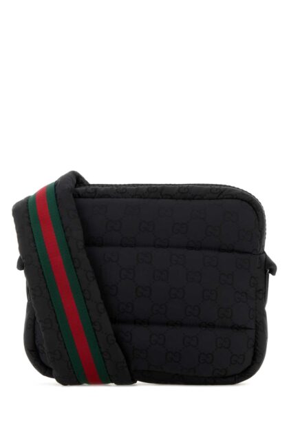 Gucci Black Fabric Crossbody Bag Blkblkblkvrv Borse A Tracolla - Men