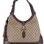 Gucci Brown Monogram Hobo Bag