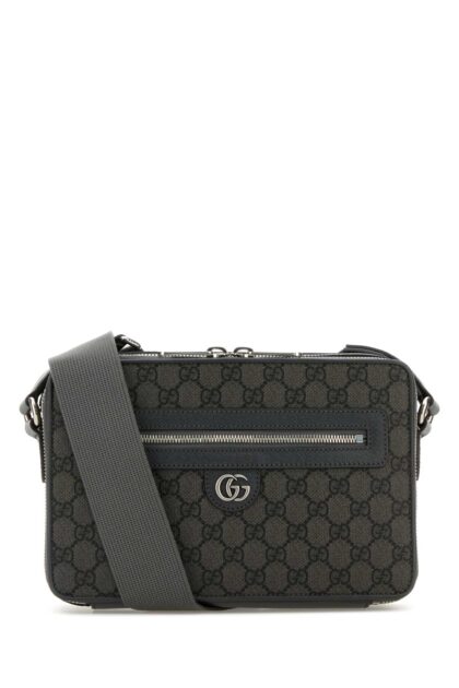 Gucci Gg Fabric Crossbody Bag Blackgrey Borse A Tracolla - Men