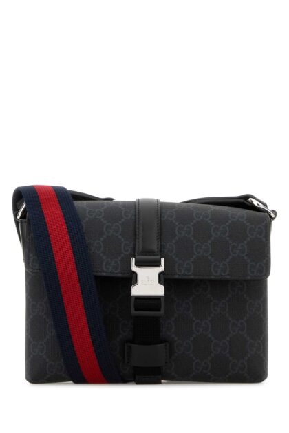 Gucci Gg Supreme Fabric Super Mini Crossbody Bag Black Borse A Tracolla - Men