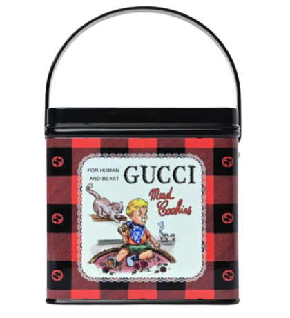 Gucci Red Gingham 'Mad Cookies' Box Grab Bag