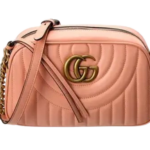 Gucci Small Peach GG Marmont Shoulder Bag