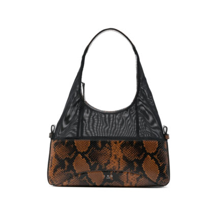 Iro Snakeskin-effect Mesh Tote Bag