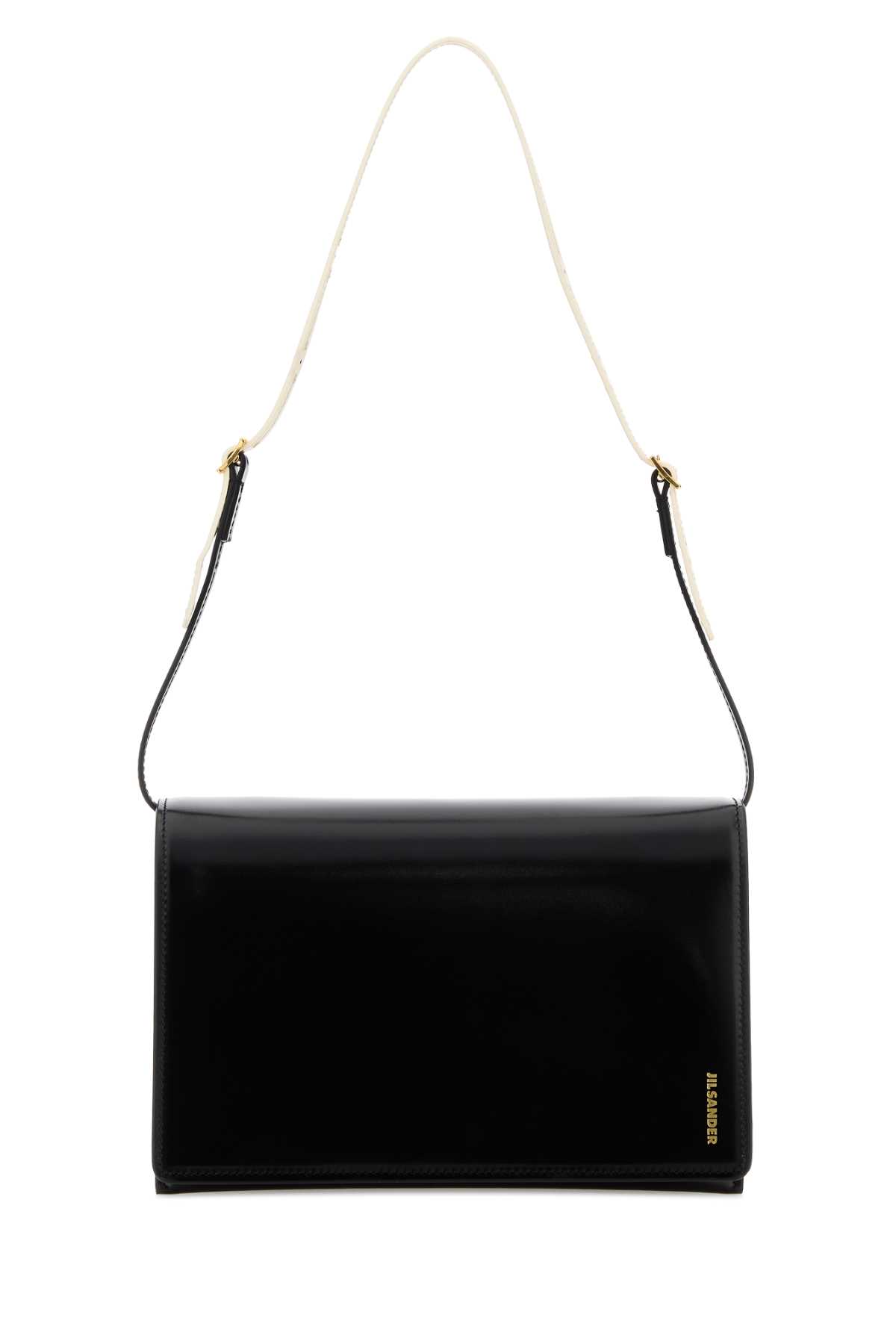 Jil Sander Black Leather Small File Shoulder Bag Borse A Mano - Women