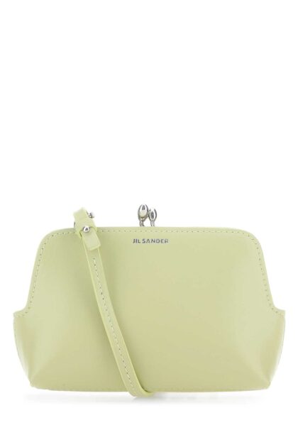 Jil Sander Pastel Green Leather Micro Goji Crossbody Bag 330 Borse A Tracolla - Women