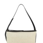 Jil Sander Two-Tone Canvas And Leather Medium Empire Shoulder Bag 280 Borse A Mano - Women