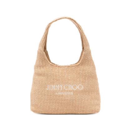 Jimmy Choo Beach Diamond Logo-embroidered Shoulder Bag