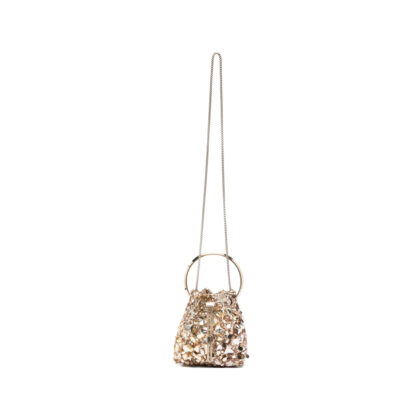 Jimmy Choo Bon Bon Crystal-embellished Bucket Bag