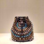 La Carrie Andromeda Stones Bucket Black Canvas Bag - Women