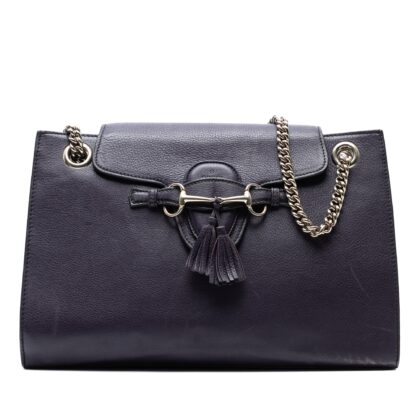 Large Calfskin Emily Shoulder Bag