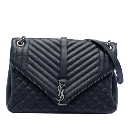 Large Triquilt Sheepskin Monogram College Bag