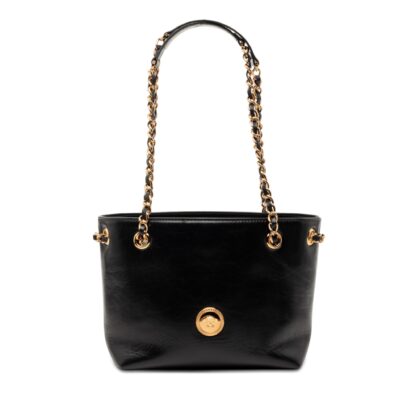 Leather La Medusa Shoulder Bag