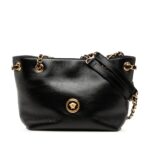 Leather La Medusa Shoulder Bag