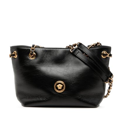 Leather La Medusa Shoulder Bag