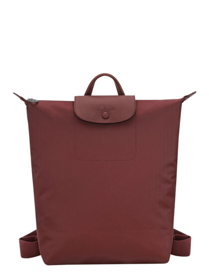 Longchamp Backpack Le Pliage One With Leather Drawstring Closure Bordeaux Women Backpacks And Belt Bags - Women