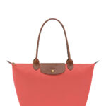 Longchamp Shoulder Bag With Zip Closure Red Leather Woman - Women