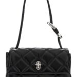 Marc Jacobs Black Leather The Quilted Mini Dual Shoulder Bag Cow Borse A Mano - Women