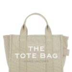 Marc Jacobs Cappuccino Canvas The Tote Shopping Bag 260 Cotton Borse A Mano - Women
