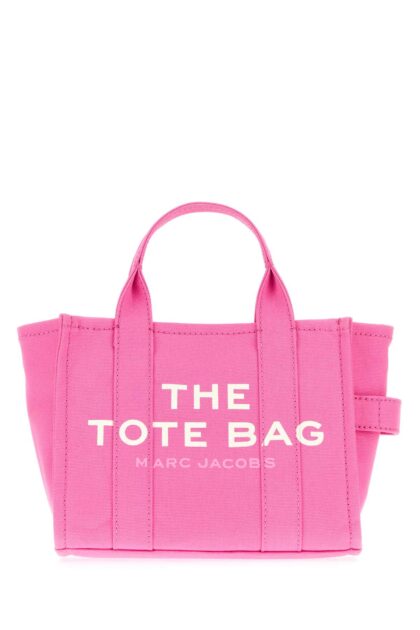 Marc Jacobs Pink Canvas Mini The Tote Bag Handbag Bowpink Borse A Mano - Women
