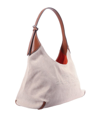 Marc Jacobs The Belted Sack White Cotton Polyester Shoulder Bag - Women