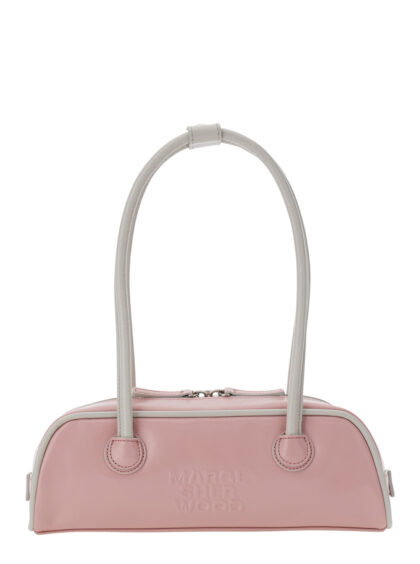 Margesherwood SOFT BAGUETTE MINI (PIPING) Pink Shoulder Bag in Leather Women Cow - Women