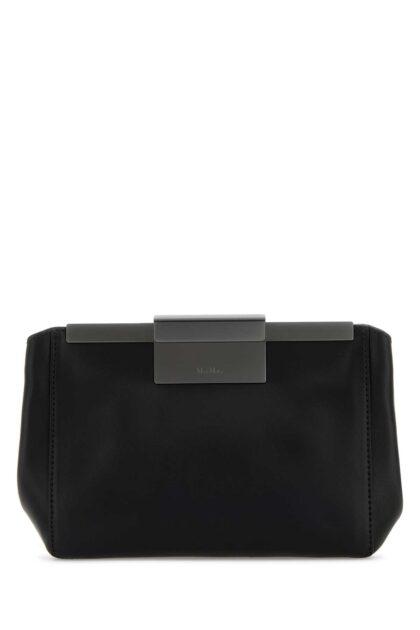 Max Mara Black Leather Belt Bag Nero Marsupi - Women