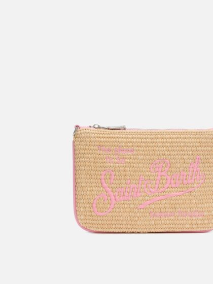 Mc2 Saint Barth Beige Parisienne Straw Mini Pouch Bag __single__ Pochette - Unisex