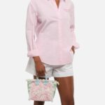 Mc2 Saint Barth Cotton Canvas Mini Vanity Bag With Flower Patch Print __single__ - Unisex
