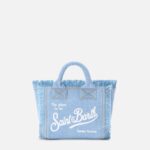 Mc2 Saint Barth Light Wash Denim Vanity Mini Bag Sky - Unisex