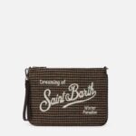 Mc2 Saint Barth Parisienne Wool Crossbody Bag In Houndstooth Blend __single__ Pochette - Unisex