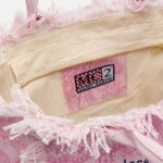 Mc2 Saint Barth Pink Cotton Canvas Vanity Tote Bag With Paisley Print - Unisex