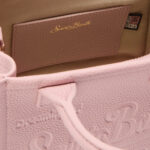 Mc2 Saint Barth Pink Pebbled Leather Vanity Mini Bag - Unisex