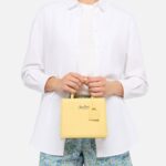 Mc2 Saint Barth Shop Bag Mini In Butter Yellow Leather __single__ - Unisex