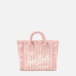 Mc2 Saint Barth Terry Effect Striped Vanity Mini Bag Pink - Unisex