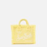 Mc2 Saint Barth Terry Effect Vanity Mini Bag With Raised Zebra Pattern Yellow - Unisex