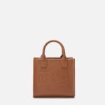 Mc2 Saint Barth Vanity Bag Mini Shoulder Camel Hammered Leather Brown - Unisex