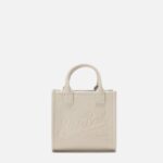 Mc2 Saint Barth Vanity Bag Mini Shoulder In White Hammered Leather __single__ - Unisex