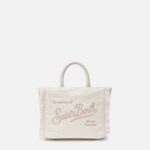 Mc2 Saint Barth Vanity Mini Felt Handbag White Wool Blend Bag - Unisex