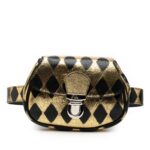 Metallic Calfskin Belt Bag