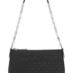 Michael By Michael Kors Printed Canvas Empire Shoulder Bag Black Borse A Mano - Women