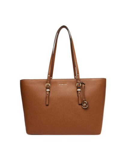 Michael Kors Lg Ew Tz Tote Brown Calf Leather Bag - Women