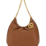 Michael Michael Kors Shoulder Bag Sm Cinch Conv Shldr with Logo on Front in Brown Leather for Women Cow Crossbody - Women