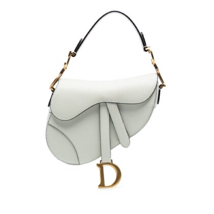 Mini Grained Calfskin Saddle Bag