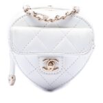 Mini Quilted Lambskin CC in Love Heart Necklace Bag
