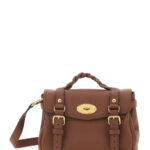 Mulberry Handbag Alexa Mini with Turn Lock in Brown Hammered Leather Calf Hand Bags - Women