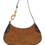Mulberry Shoulder Bag Hackney with Logo Embossed on the Front in Brown Suede for Women Calf - Women