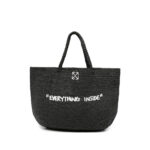 Off-white Jitney Arrows-motif Woven Tote Bag