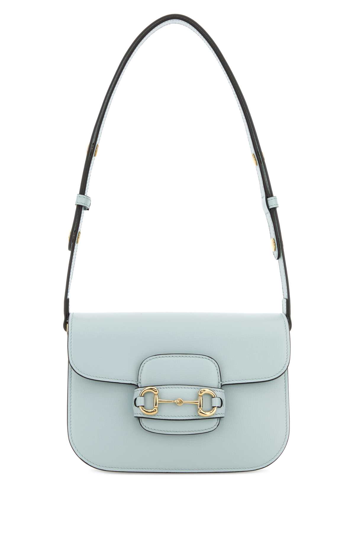 Pastel Light Blue Small Gucci Horsebit 1955 Shoulder Bag Jellyazure Calf Skin Borse A Mano - Women
