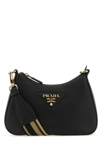 Prada Black Leather Crossbody Bag Neroc1 Vitello Borse A Tracolla - Women
