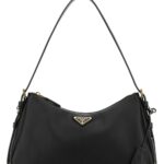 Prada Black Leather Medium Aimãe Shoulder Bag Nero Vitello Borse A Tracolla - Women